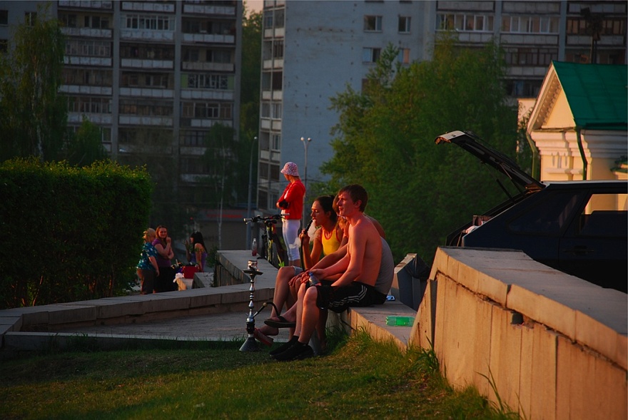 DSC_5849.JPG - Chill out in EK nach dem Theater.