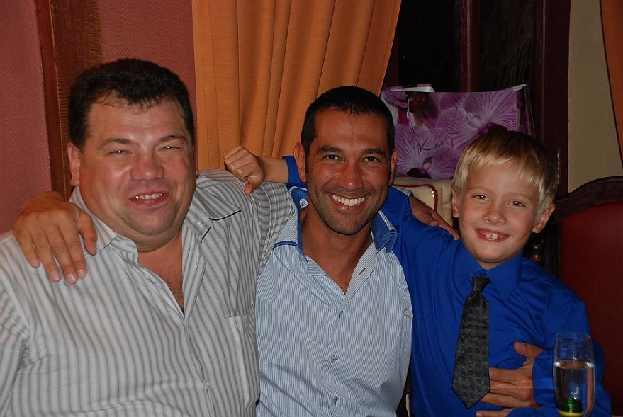 DSC_0542.JPG - Zwei Russen und ein Italiener. Wer es nicht gleich sieht, der Italiener ist in der Mitte!